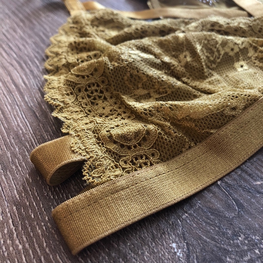 Lace Triangle Racerback Bralette - Picture 2 of 5